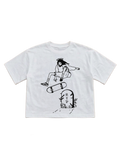 GOD WITH SKATE CROPPED TEE