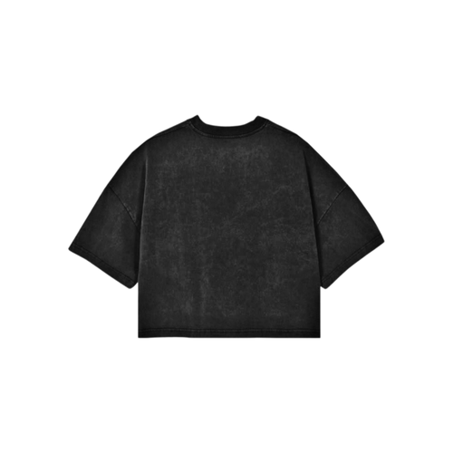 BILLIE EILISH ACID WASTED DROPSHOLDER CROPPED TEE